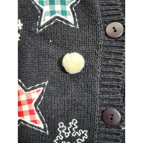 Jason Maxwell Vintage Christmas Cardigan Women;s Size large - Picture 5 of 8